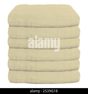 Pile de serviettes d'hôtel en peluche Banque D'Images