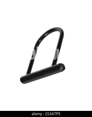 Serrure de vélo isolé sur fond blanc. Serrure pour vélo. Sur fond blanc. Banque D'Images
