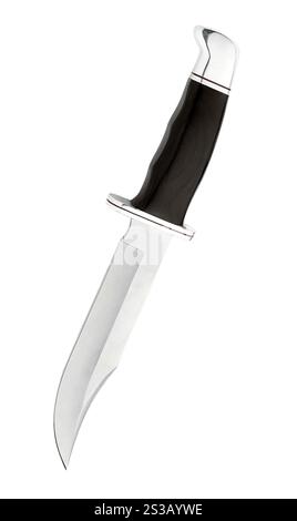 chasseur combat fait main couteau isolé. couteau isolé Banque D'Images