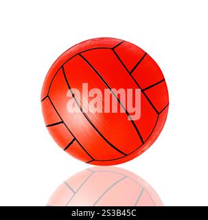 ballon de volley-ball isolé sur fond blanc. ballon de volley isolé sur blanc Banque D'Images