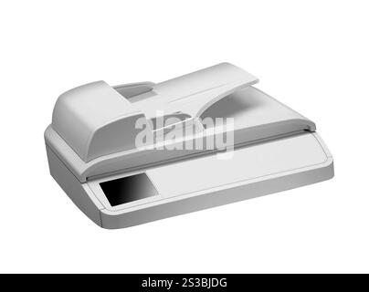 tête d'impression isolée sur fond blanc. tête d'impression Banque D'Images