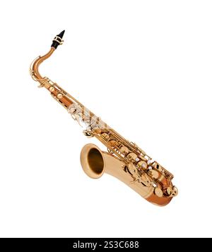 Saxophone isolé sur fond blanc. Saxophone isolé Banque D'Images