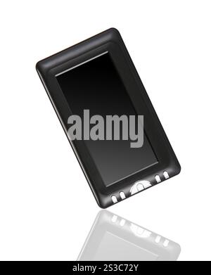 Appareil GPS isolé sur fond blanc. Périphérique GPS isolé Banque D'Images