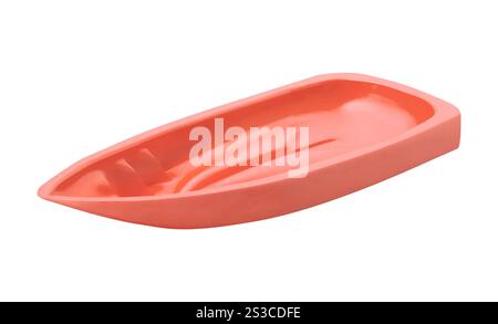 kayak en plastique isolé sur blanc Banque D'Images