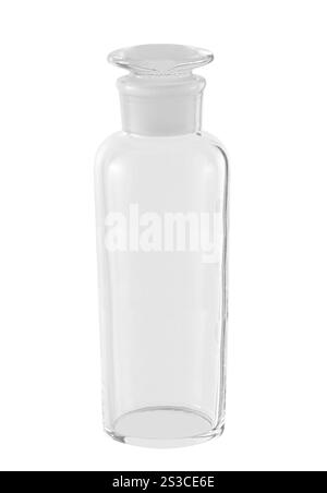 Ampoules médicales blanches isolées sur blanc Banque D'Images