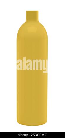 Vases en céramique décoratifs isolés sur blanc Banque D'Images