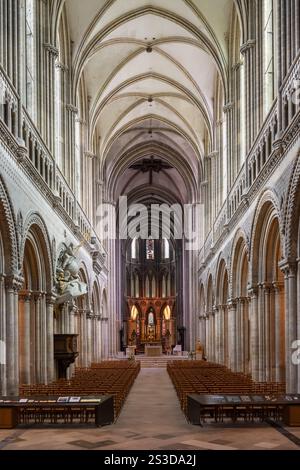 La cathédrale de Bayeux, Normandie, France Banque D'Images