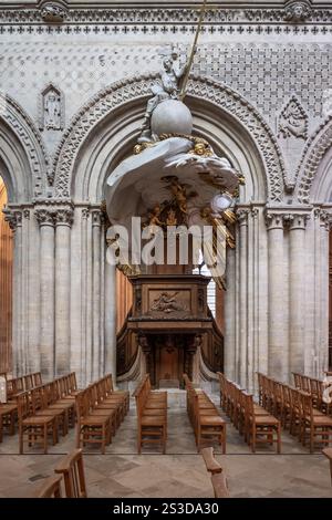 La cathédrale de Bayeux, Normandie, France Banque D'Images