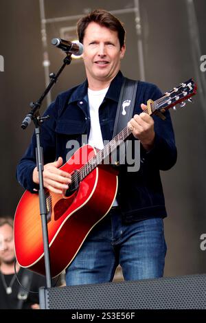 James Blunt se produit à Radio 2 dans le parc - 16 septembre 2023 Banque D'Images