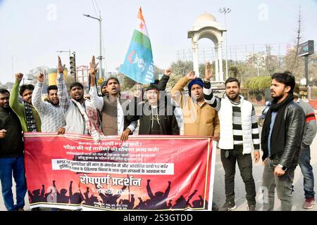 Patna, Inde. 09 janvier 2025. PATNA, INDE - 9 JANVIER : des membres de diverses organisations étudiantes manifestent en faveur des candidats BPSC au Kargil Chowk ion le 9 janvier 2025 à Patna, Inde. (Photo de Santosh Kumar/Hindustan Times/Sipa USA ) crédit : Sipa USA/Alamy Live News Banque D'Images