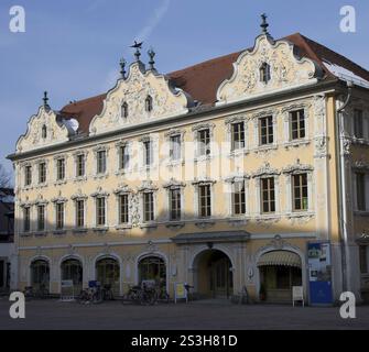 Haus zum Falken, Wuerzburg, Bavière, Allemagne Wuerzburg, Allemagne, Europe Banque D'Images