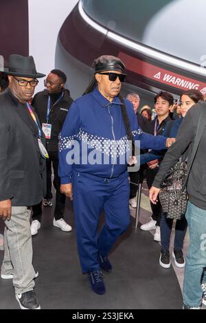 Las Vegas, États-Unis. 09 janvier 2025. Stevie Wonder a été repéré au Consumer Electronics Show 2025. Crédit : SOPA images Limited/Alamy Live News Banque D'Images