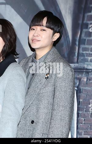 TAIPEI, CHINE - 10 NOVEMBRE 2025 - le groupe taïwanais Sodagreen assiste à une conférence de presse le 10 janvier 2025 au Taipei chinois. Banque D'Images