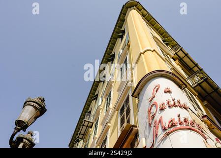 Restaurant emblématique « la petite Maison » à Nice, France Banque D'Images