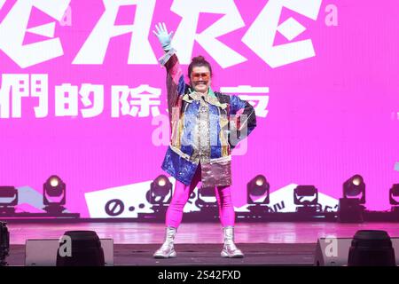 TAIPEI, CHINE - 10 NOVEMBRE 2025 - les actrices taïwanaises Mei-hsiu Lin participent à la répétition sur le thème du RÉVEILLON du nouvel an WE ARE DIVAS le 10 janvier 2 Banque D'Images