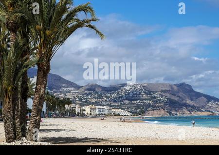 Alicante en Espagne : le front de mer à Altea Banque D'Images