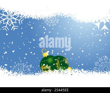 Résumé fond de Noël avec des flocons de châssis. Vector illustration. Illustration de Vecteur