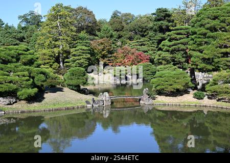 Villa impériale Katsura et jardins, Kyoto, Japon. Banque D'Images