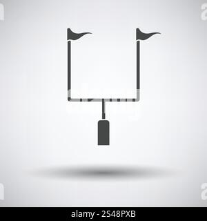 Poteau de but de football américain. Vector illustration. Illustration de Vecteur