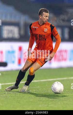 Eindhoven, pays-Bas. 10 janvier 2025. EINDHOVEN, 10-01-2025, Jan Louwers Stadium, football, Dutch keukenkampioendivisie, saison 2024/2025, FC Eindhoven - FC Volendam. FC Volendam joueur Robert Muhren pendant le match FC Eindhoven - FC Volendam crédit : Pro Shots/Alamy Live News Banque D'Images