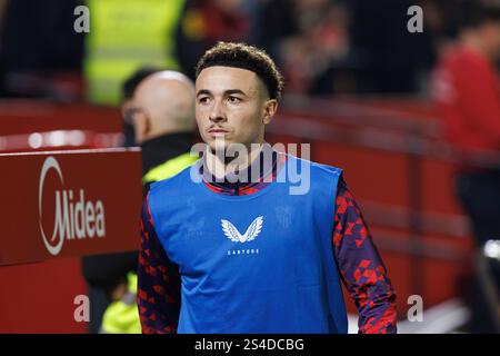 Séville, Espagne. 11 janvier 2025. Ruben Vargas (Sevilla FC) vu lors du match LaLiga EASPORTS entre Sevilla FC et Valencia CF . Maciej Rogowski/Alamy Live News Banque D'Images