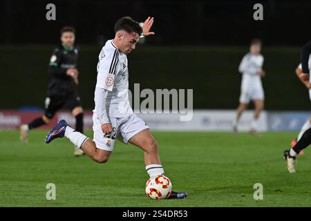 Valdebebas, Madrid, Espagne. 11 janvier 2025. 22 DAVID JIMENEZ CORREDOR, lors du match Primera Federacion EspaÃ±ola entre Real Madrid-Castilla et CD Alcoyano au stade Alfredo Di Stefano à Madrid, en Espagne, le 11 janvier. (Crédit image : © Oscar Manuel Sanchez/ZUMA Press Wire) USAGE ÉDITORIAL SEULEMENT! Non destiné à UN USAGE commercial ! Banque D'Images