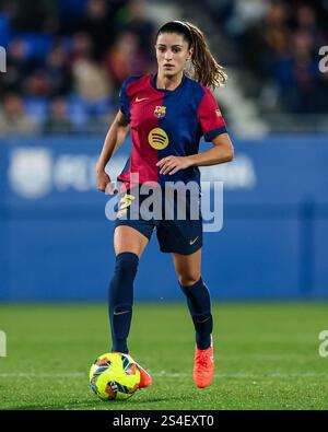 Barcelone, Espagne. 11 janvier 2025. Barcelone, Espagne, 11 janvier 2025 : lors du match de football de Liga F entre le FC Barcelone et le FC Levante Badalona au stade Johan Cruyff de Barcelone, Espagne (Judit Cartiel/SPP) crédit : SPP Sport Press photo. /Alamy Live News Banque D'Images