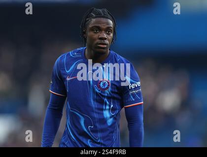 Londres, Royaume-Uni. 11 janvier 2025. Romeo Lavia de Chelsea lors du match de FA Cup à Stamford Bridge, Londres. Le crédit photo devrait se lire : Paul Terry/Sportimage crédit : Sportimage Ltd/Alamy Live News Banque D'Images