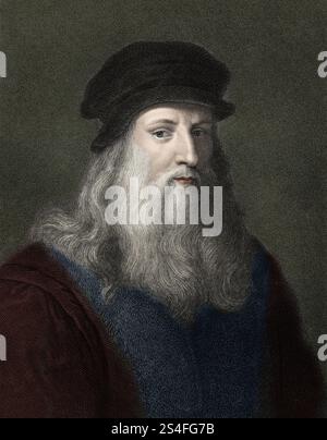 Léonard de Vinci - Léonard de Vinci 1452-1519 Banque D'Images