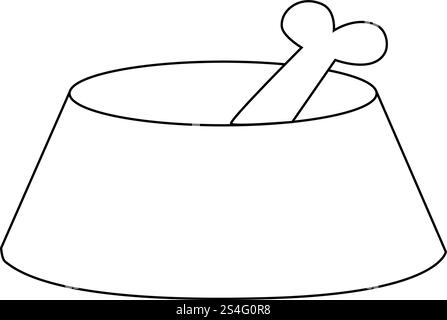 Icône de vecteur d'os à mâcher de chien modifiable. Vétérinaire, animal, soin des animaux, animalerie. Fait partie d'une grande famille d'ensembles d'icônes. Parfait pour les entreprises, le Web et l'application Interf Illustration de Vecteur