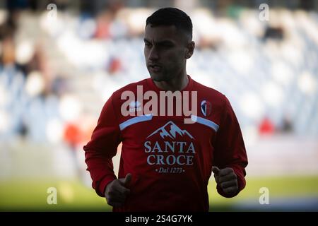 Reggio Emilia, Italie. 12 janvier 2025. Mattia Maita de SSC Bari eu lors de AC Reggiana vs SSC Bari, match de football italien Serie B à Reggio Emilia, Italie, 12 janvier 2025 crédit : Agence photo indépendante/Alamy Live News Banque D'Images