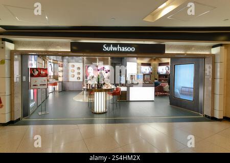 HONG KONG, CHINE - 01 FÉVRIER 2019 : entrée au magasin Sulwhasoo à Hong Kong. Banque D'Images