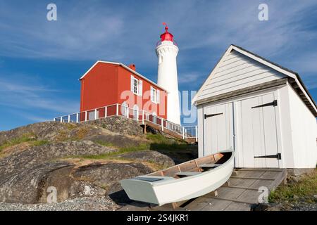 Phare Fisguard à Fort Rod Hill. Banque D'Images