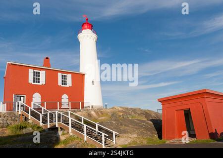 Phare Fisguard à Fort Rod Hill. Banque D'Images