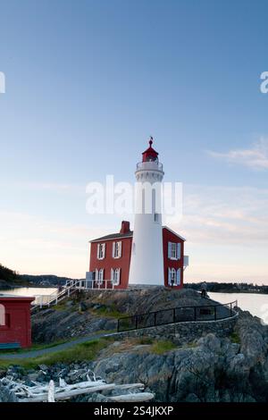 Phare Fisguard à Fort Rod Hill. Banque D'Images