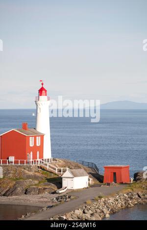 Phare Fisguard à Fort Rod Hill. Banque D'Images