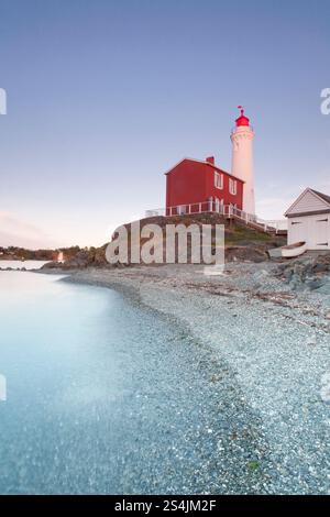 Phare Fisguard à Fort Rod Hill. Banque D'Images