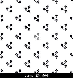 Répétition vectorielle transparente du motif d'interaction d'ampoule d'idée pour n'importe quelle conception Web. Vecteur sans couture de motif d'interaction d'ampoule d'idée Illustration de Vecteur