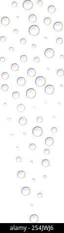 Icône bulles d'oxygène. Illustration réaliste de l'icône de vecteur de bulles d'oxygène pour la conception Web isolé sur fond blanc. Icône de bulles d'oxygène, style réaliste Illustration de Vecteur