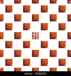 Répétition vectorielle sans couture de motif de biscuit de choco carré pour n'importe quelle conception de Web. Vecteur sans couture de motif de biscuit de choco carré Illustration de Vecteur