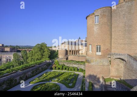 Palais de la Berbie avec parc, Albi, Département du Tarn, France, Europe Banque D'Images