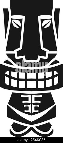 Icône d'idole rituel hawaï. Illustration simple de l'icône vectorielle d'idole rituel hawaï pour la conception de Web isolé sur fond blanc. Icône d'idole rituel hawaï, style simple Illustration de Vecteur