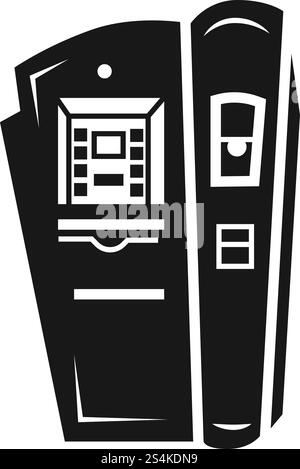 Icône de distributeur automatique de café. Illustration simple de l'icône vectorielle de distributeur de café pour la conception de Web isolé sur fond blanc. Icône de distributeur automatique de café, style simple Illustration de Vecteur