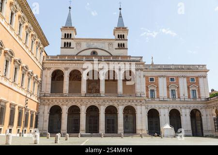 L'Archbasilique de Saint Jean de Latran, Rome, Italie. Banque D'Images