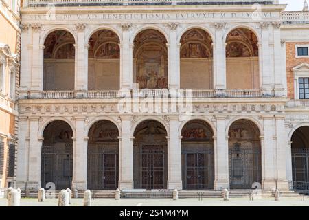 L'Archbasilique de Saint Jean de Latran (détail), Rome, Italie. Banque D'Images