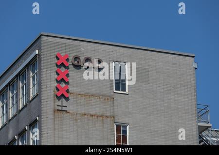 Amsterdam, pays-Bas. 13 mai 2023. Signe logo GGD Amsterdam à l'immeuble de bureaux. Banque D'Images