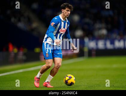 Barcelone, Espagne. 11 janvier 2025. Antoniu Roca du RCD Espanyol lors du match de Liga entre le RCD Espanyol et le CD Leganes a joué au RCDE Stadium le 11 janvier 2024 à Barcelone, en Espagne. (Photo de Sergio Ruiz/Imago) crédit : Presinphoto SPORT AGENCY/Alamy Live News Banque D'Images