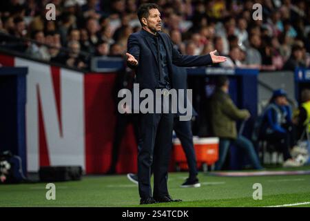 Madrid, Espagne. 23 octobre 2024. Diego SIMEONE de l'Atletico Madrid lors du match de football MD3 de l'UEFA Champions League, League phase MD3 entre l'Atletico de Madrid et le LOSC Lille le 23 octobre 2024 au stade Riyadh Air Metropolitano de Madrid, Espagne - photo Matthieu Mirville/DPPI crédit : DPPI Media/Alamy Live News Banque D'Images