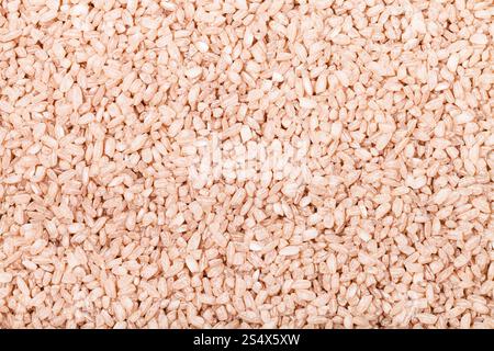Arrière-plan de l'alimentation - moyenne des grains de rouge non cuite Matta (Devzira) Riz Banque D'Images