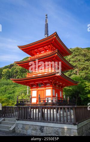 Pagode au temple kiyomizu-dera, Gion, Kyoto, Japon. Pagode au temple kiyomizu-dera, Kyoto, Japon Banque D'Images